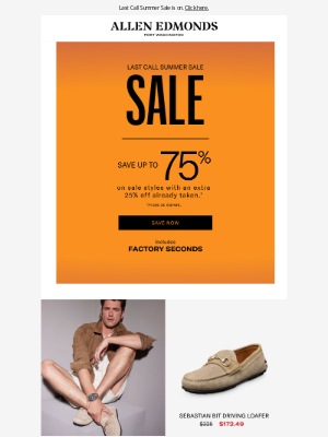 Allen Edmonds - Up to 75% off easy, wear-now favorites