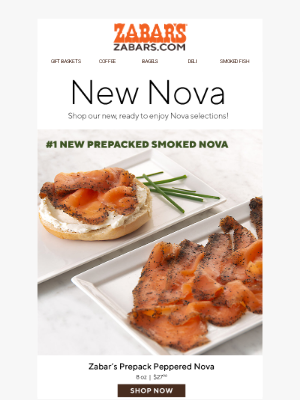 Zabar's - New Nova is Here! Get Yours Today!