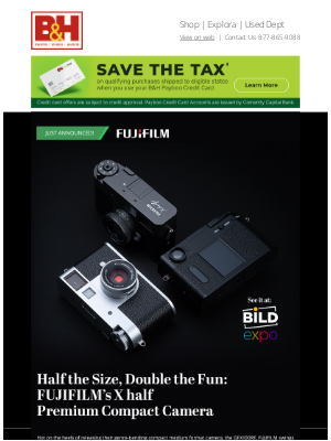 B&H Photo Video - Introducing the FUJIFILM X half, a Film-Infused Compact Digital Camera