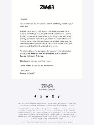 Zumba Fitness - A Special Offer just for YOU!
