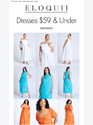 ELOQUII - Summer dresses under $59 (!!)