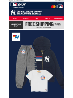 Mlbshop - Just Dropped: Aviator Nation x New York Yankees