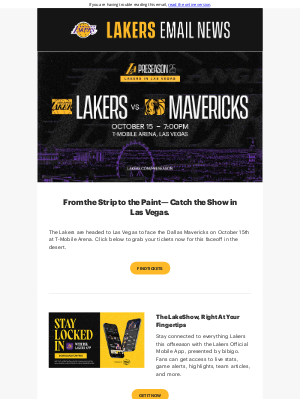 Los Angeles Lakers - Don't Miss the Show in the City of Lights