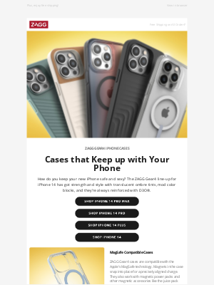 ZAGG - Cases that Keep Up with Your New iPhone 14