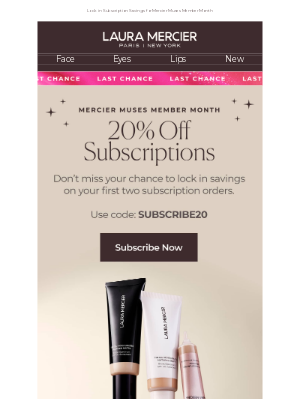 Laura Mercier Cosmetics - Only Hours Left to Save 20%