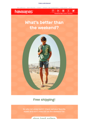 Havaianas - Our best sellers now with FREE SHIPPING!