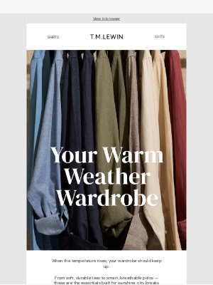 T.M.Lewin (United Kingdom) - Your Warm Weather Wardrobe