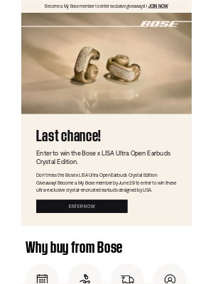 Bose - Last chance to enter our exclusive giveaway!