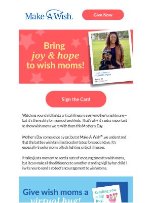 Make-A-Wish America - Support wish moms this Mother’s Day