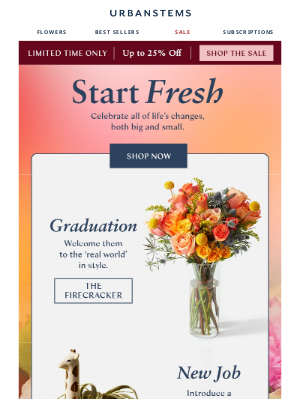 UrbanStems - Let’s start over