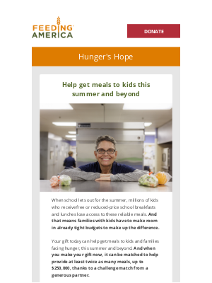 Feeding America - ☀️ 8 ways give back this summer