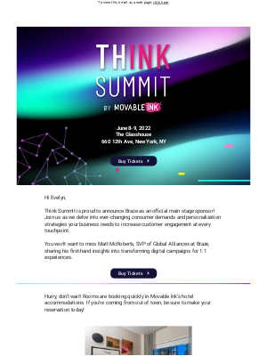Movable Ink - Don’t Miss Braze’s Think Summit Session