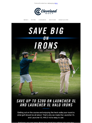 Roger Cleveland Golf Company Inc - Save Big on Launcher Irons | Cleveland Golf