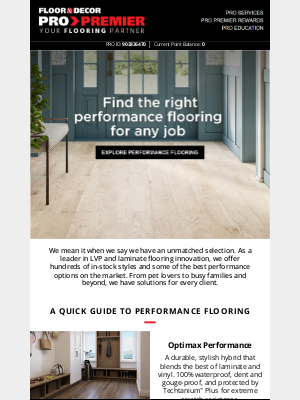 Floor and Decor Pro - Give your clients the performance flooring they need