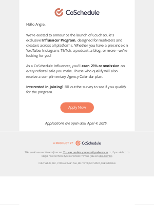 CoSchedule - Earn $$ As A CoSchedule Influencer!