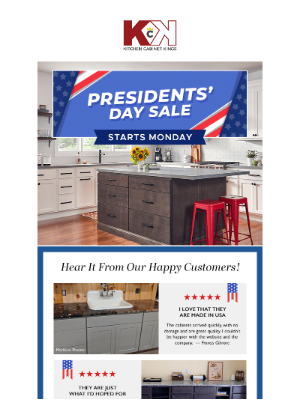 Kitchen Cabinet Kings - Presidents' Day Cabinet Sale Starts Monday