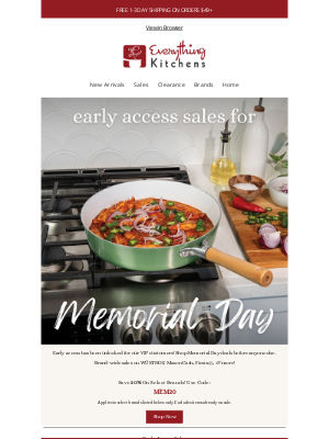 Everything Kitchens - VIP Early Access 🦅 Memorial Day 20% Off Coupon Inside!