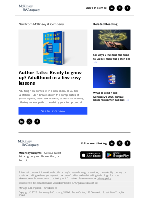 Author Talks: Ready to grow up?  Adulthood in a few easy lessons