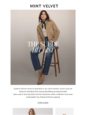 Mint Velvet (United Kingdom) - Suede is having a moment