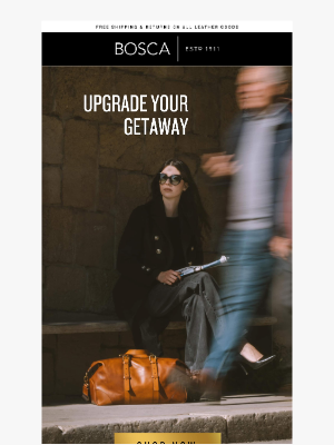 Bosca Accessories - ✈️ Your Getaway Bag, Upgraded
