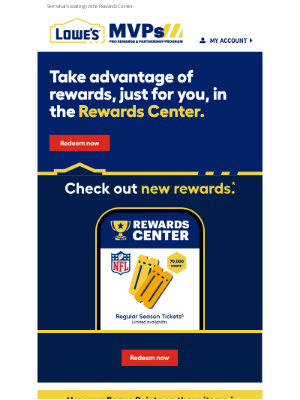 Lowe's - Open your December rewards now.