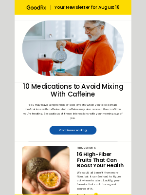 GoodRx - 10 Meds to Avoid Mixing With Caffeine