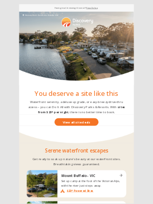 Discovery Parks (AU) - You deserve a site like this