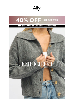 Ally Fashion - Jill, Hit Refresh On Knits 🧶 30% OFF*