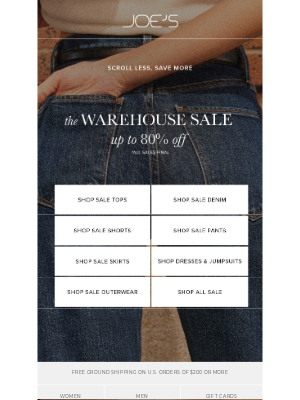 Joe's Jeans - Up to 80% OFF Sorted for You