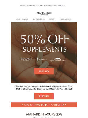 Maharishi Ayurveda - 💊SALE | 50% OFF Supplements💊
