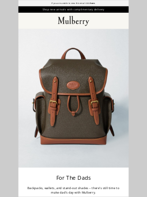 Mulberry - Last minute Father’s Day gifts