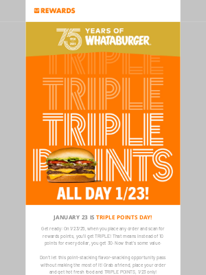 Whataburger - 3X REWARDS POINTS! 🤯