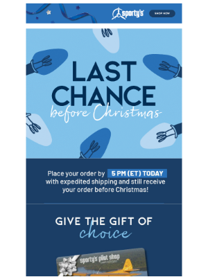 Sporty’s Pilot Shop - Last Chance Before Christmas