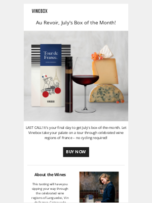 VINEBOX - Au revoir, July!
