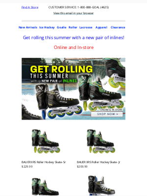 Perani’s Hockey World - Get rolling this summer with a new pair of inlines!