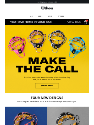 Wilson Sporting Goods Co. - JUST IN: Four New Umpire Masks