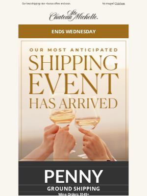 Chateau Ste Michelle Winery - LAST CHANCE: Get Wine Shipped for 1 Penny
