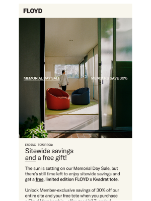 Floyd - Don't miss it: Save 30% and get a free gift