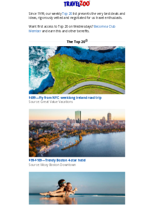 Travelzoo - This Week's Top 20