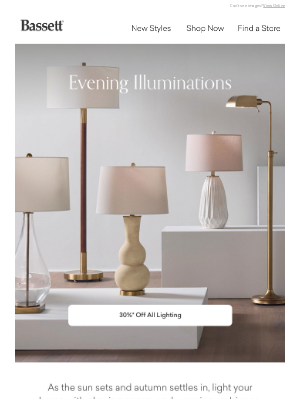 Bassett Furniture Industries - Brighten Your Weekend 💡