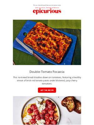 Epicurious - Double-tomato focaccia
