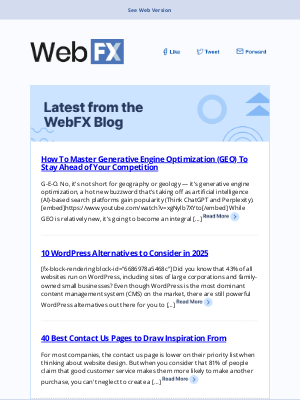 WebpageFX - How To Master Generative Engine Optimization (GEO) To Stay Ahead of Your Competition...