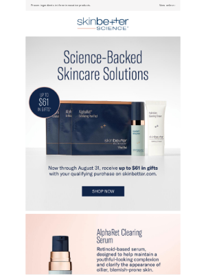 skinbetter - Up to $61 in Free Gifts, for a Limited Time ⏰