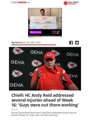 Kansas City Chiefs - Today's top Chiefs stories