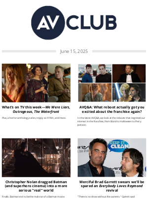 The A.V. Club - Sunday reads: TV listings, franchise reboots