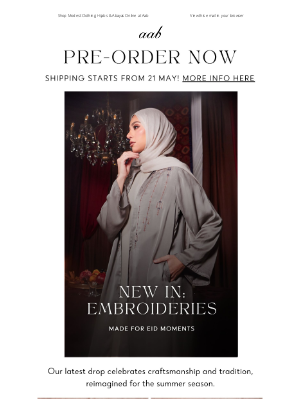 Aab - New In: Embroideries for Eid