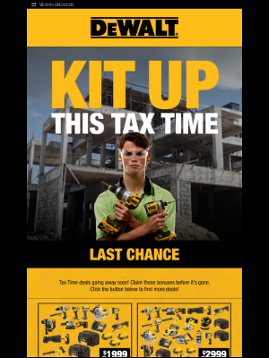 Dewalt (AU) - KIT UP this TAX TIME