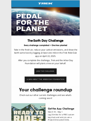 Trek Bicycle - Pedal for the planet on 4/22