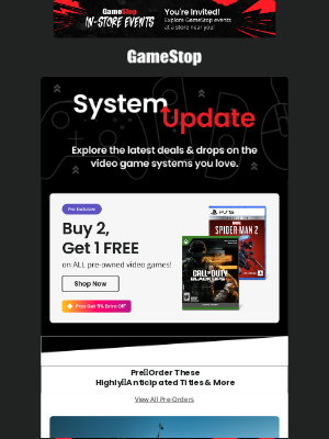 GameStop - Buy 2, get 1 FREE on all our pre-owned games. Find a 💎 today!