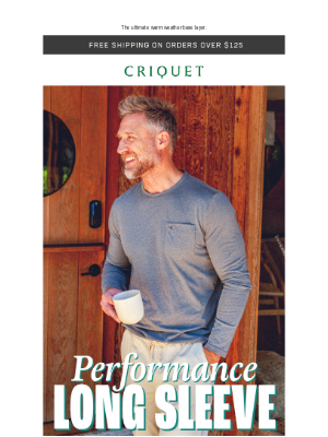 Criquet Shirts - NEW! Performance Long Sleeve Tee